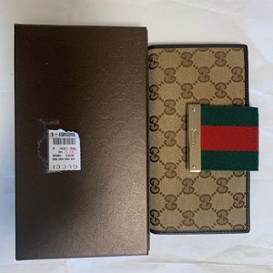 Authentic Gucci Monogram Continental Ebony Wallet